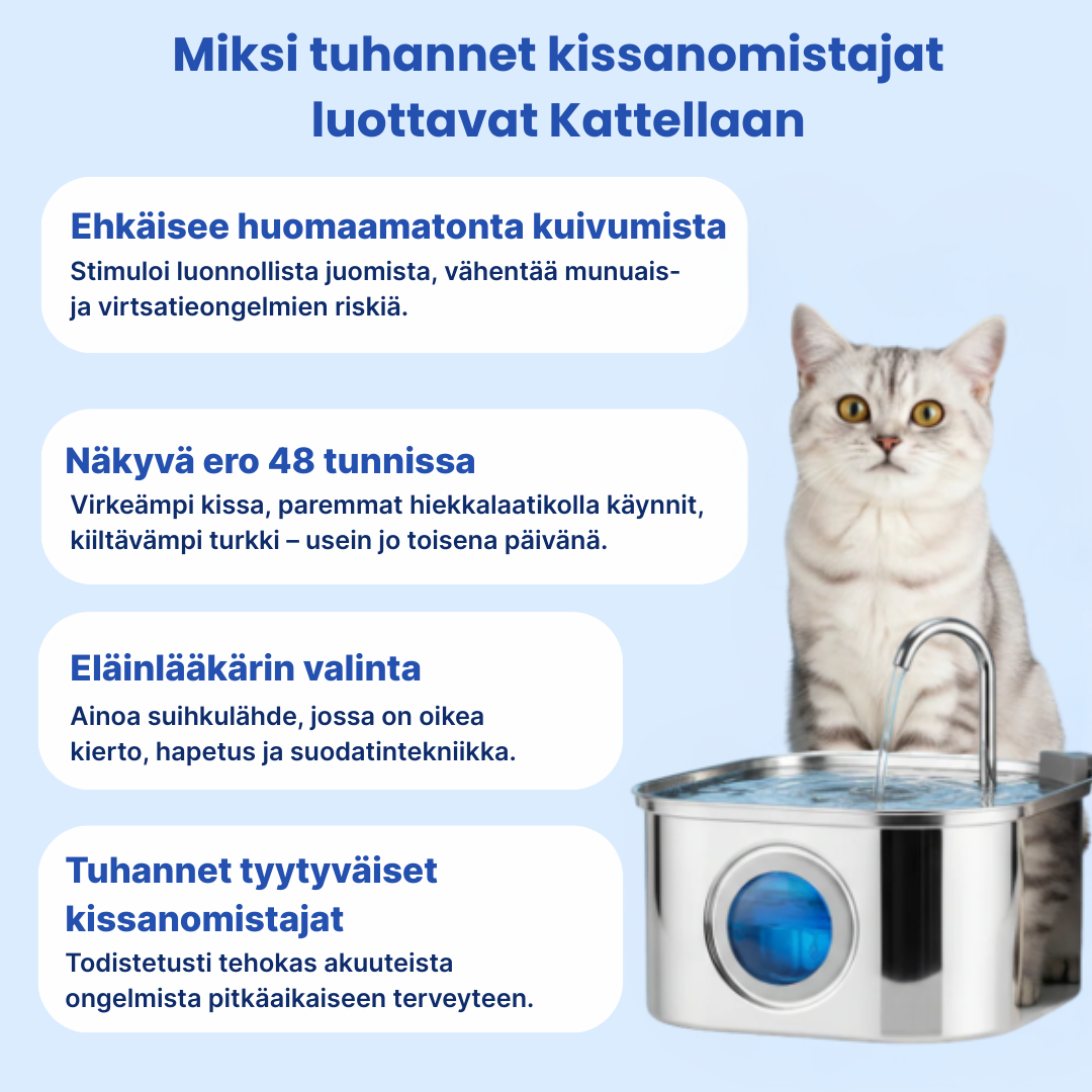 Cattellan Vesiautomaatti Ruostumattomasta Teräksestä